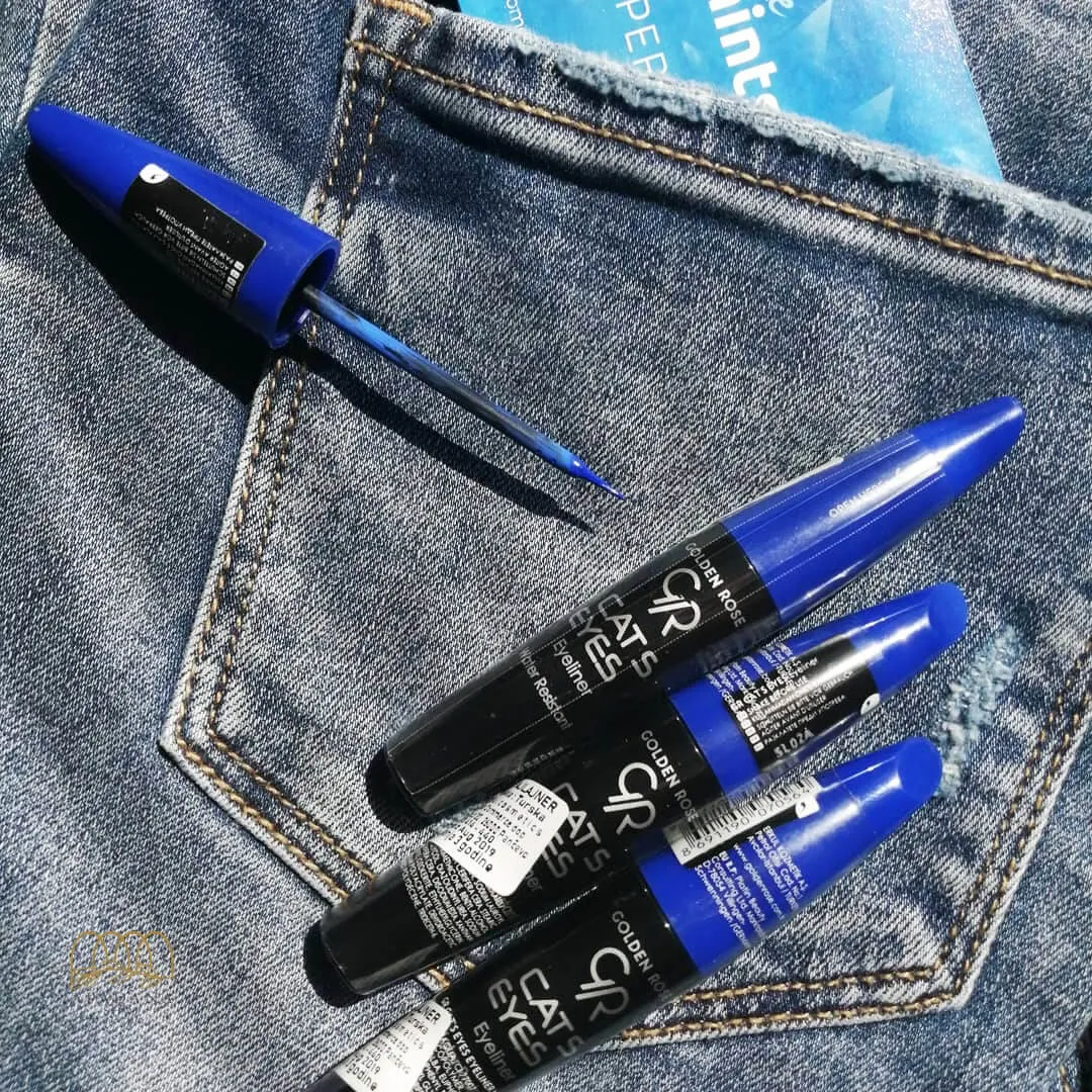 جزئیات و زوایای دیگر خط چشم مویی آبی گلدن رز